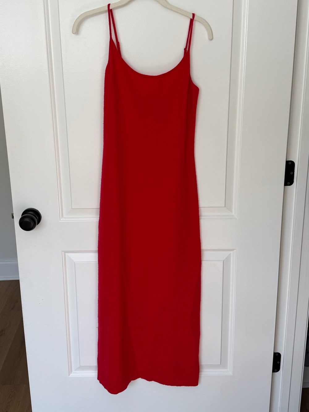 J.Crew Featherweight Cashmere Long Slip Dress Red XS